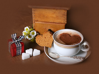 romantic bed tea to wish happy morning