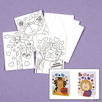 Color Your Own Valentine Cards