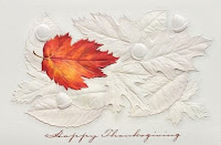 Fallen Leaves Thanksgiving Cards