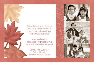 Happy Thanksgiving Digital Photo Card