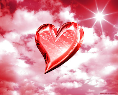 Love Is In The Air Heart Greeting Card