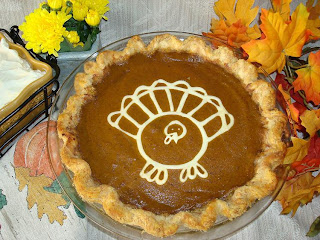 Turkey Pumpkin Pie For Thanksgiving