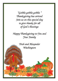 Printable Thanksgiving Cards For Invitation