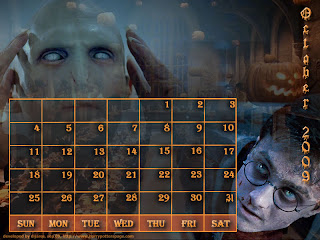 2009 Halloween Calendar Wallpapers