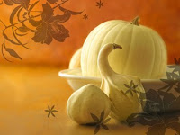 Pumpkin Wallpaper with White Chocolate