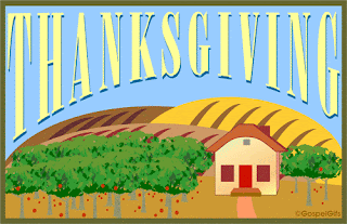 Animated Thanksgiving Scene Cards