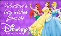 valentine wishes by disney princesses