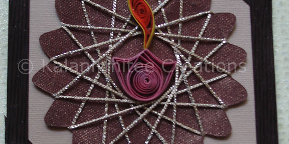 Spirelli cards and Paper Quilled Diyas: Handmade cards