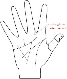 palmistry: Know your Future: C2.1 Rectangle in saturn