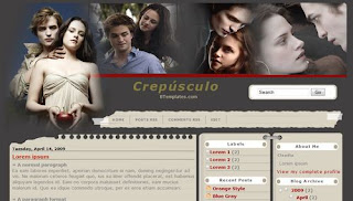 Crepusculo Movie Blogger template
