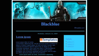Download Blackblue Blogger Templates