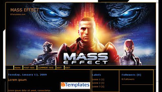 Free Blogger Template Mass Effect