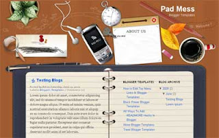 Pad Mess Blogger Template