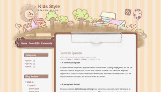 Kids Style Anime Blogger Template