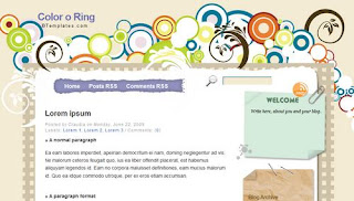 Color o Ring Blogger Template