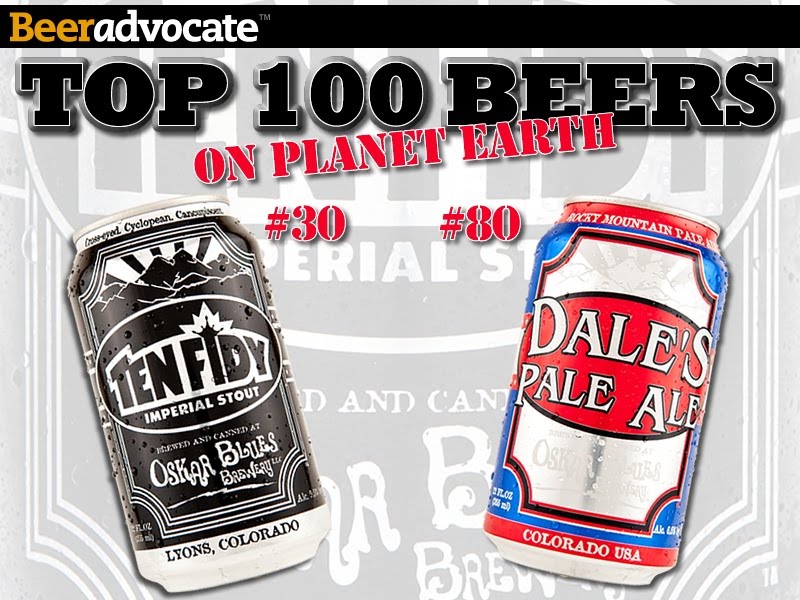 Oskar Blues, Brews & Bikes BeerAdvocate Top 100 Beers on The