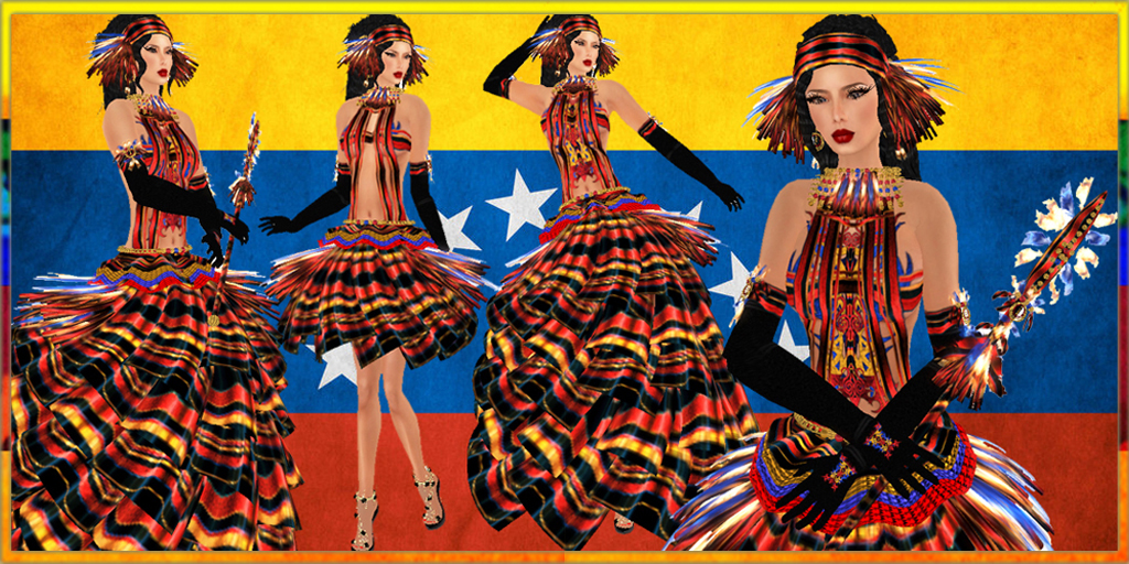 Thea Tamura Fashion TTF MISS VENEZUELA GOWN