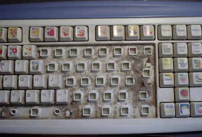 Teclado sujo por dentro