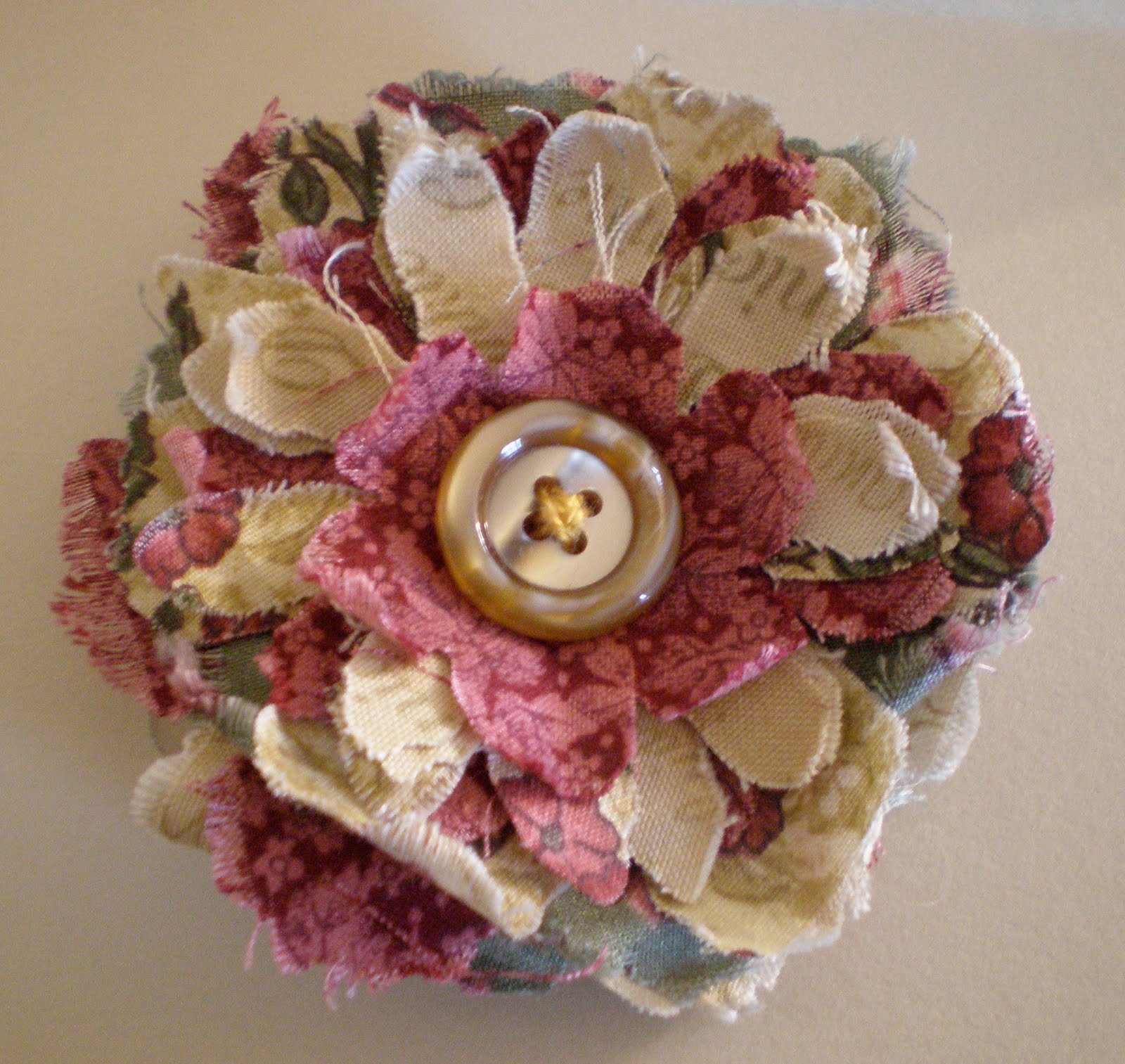 Creative Chatter New Direction...Making Shabby Fabric Flower Brooches!!