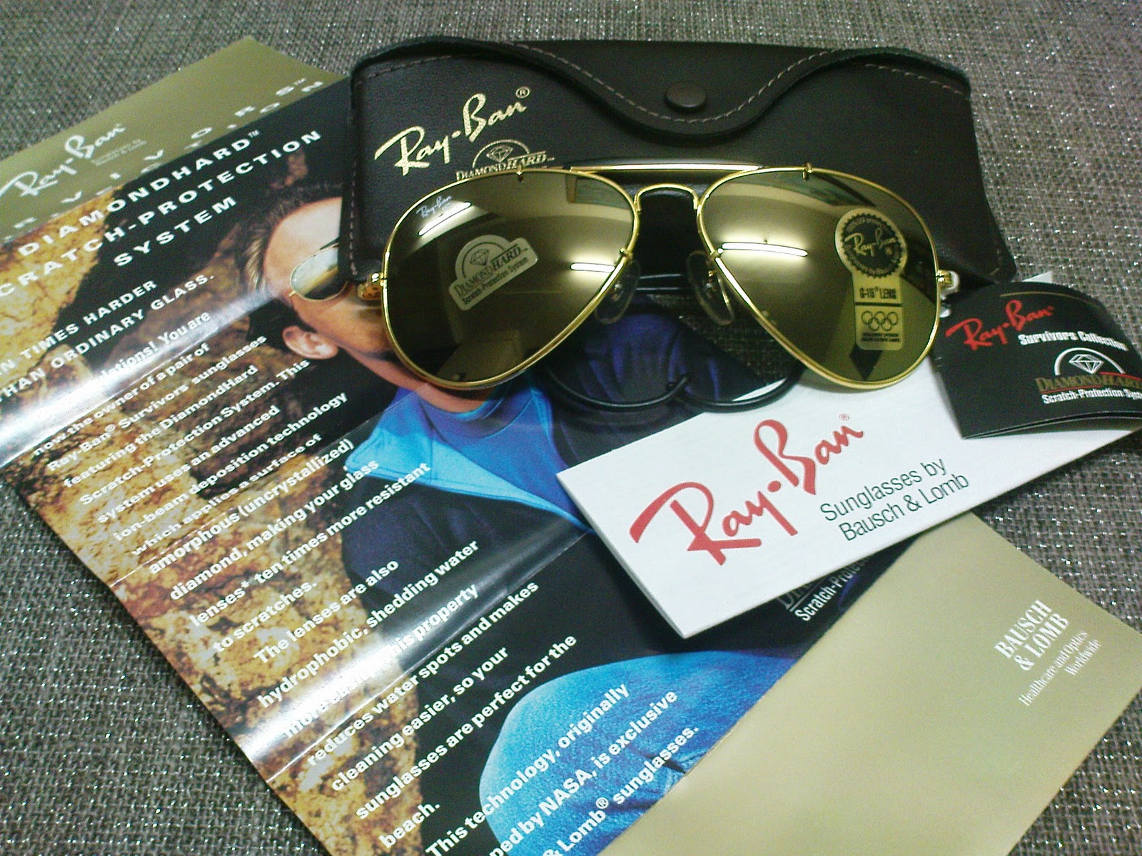 Vintage Bausch & Lomb Rayban Sunglasses: (SOLD)NOS Ray Ban Outdoorsman  Survivors Arista/Black G-15 DiamondHard Lenses(SOLD)