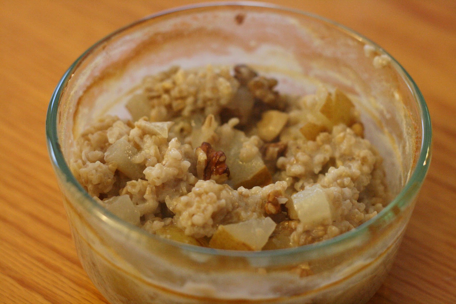 Laine's Recipe Box MaplePear Baked Steel Cut Oats