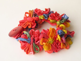 handmade rainbow daisy chain bracelet by ffflowers