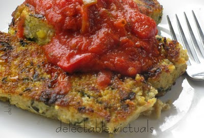 Cous-cous Loaf, Sliced and Pan-fried vegetarian Mediterranean fusion