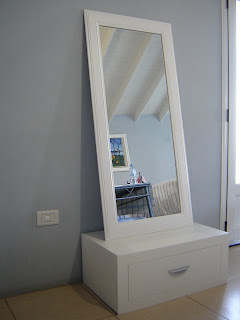 Diseños: Juego de espejo de 120 cm x 50 cm y mueble bajo de 75 cm x 30