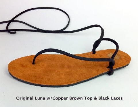 running in luna sandals