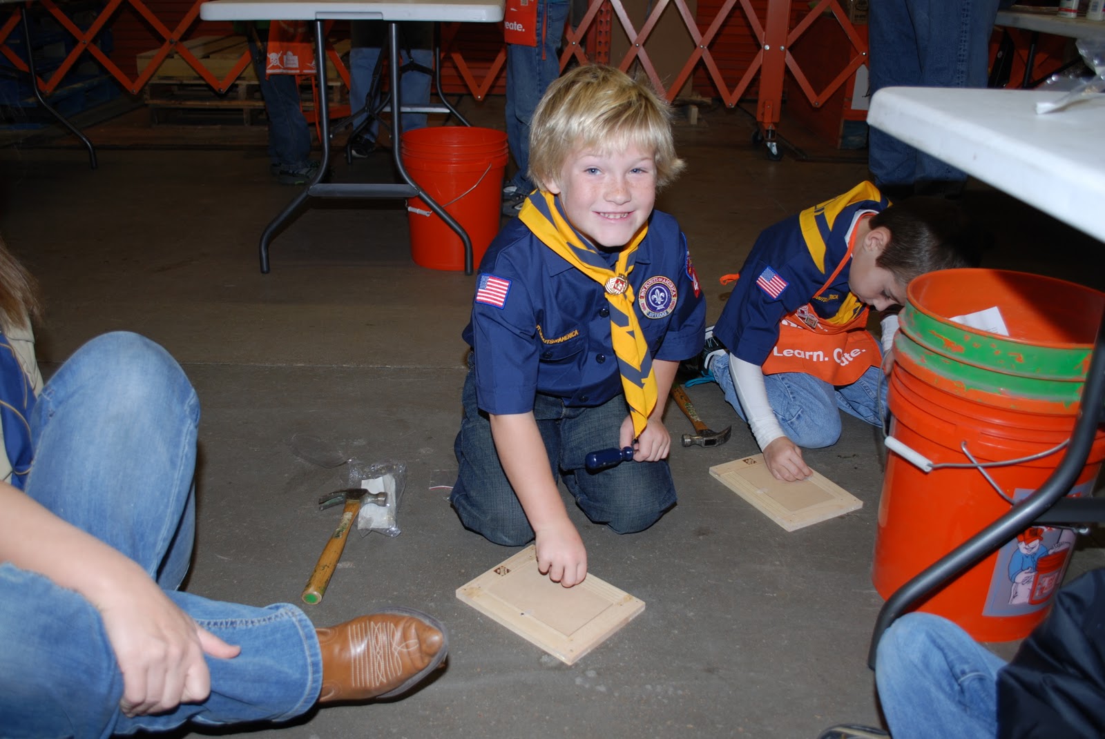 The Sheppard Sheep Cub Scouts at Home Depot