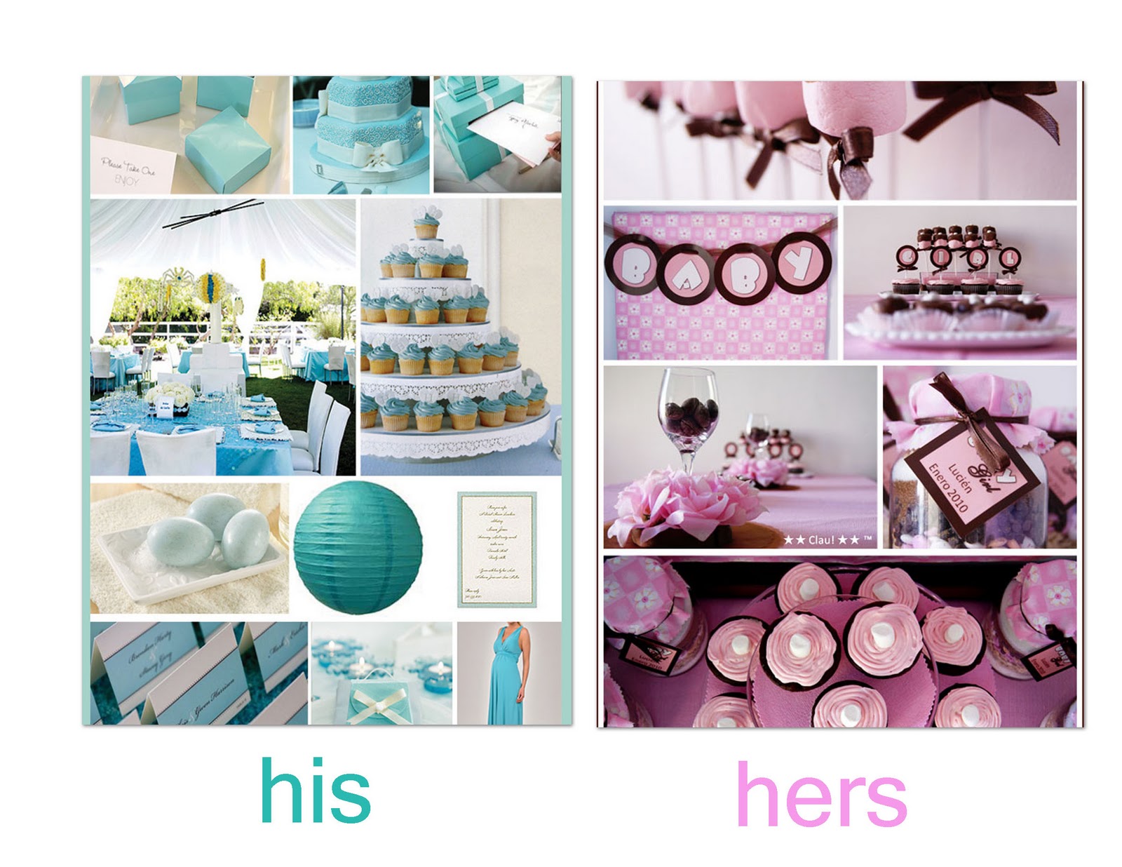 Round Two Vintage His & Hers Baby Showers