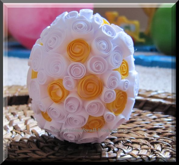 Craft Ideas for all Paper Quilled Easter Egg