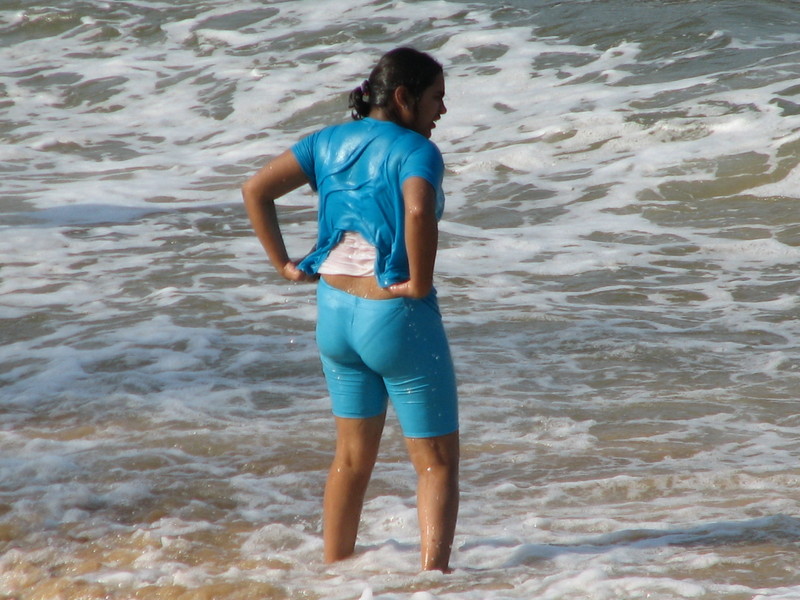 Oops Hot Happen In Indian Style Goa Beach Girl Desktop Background