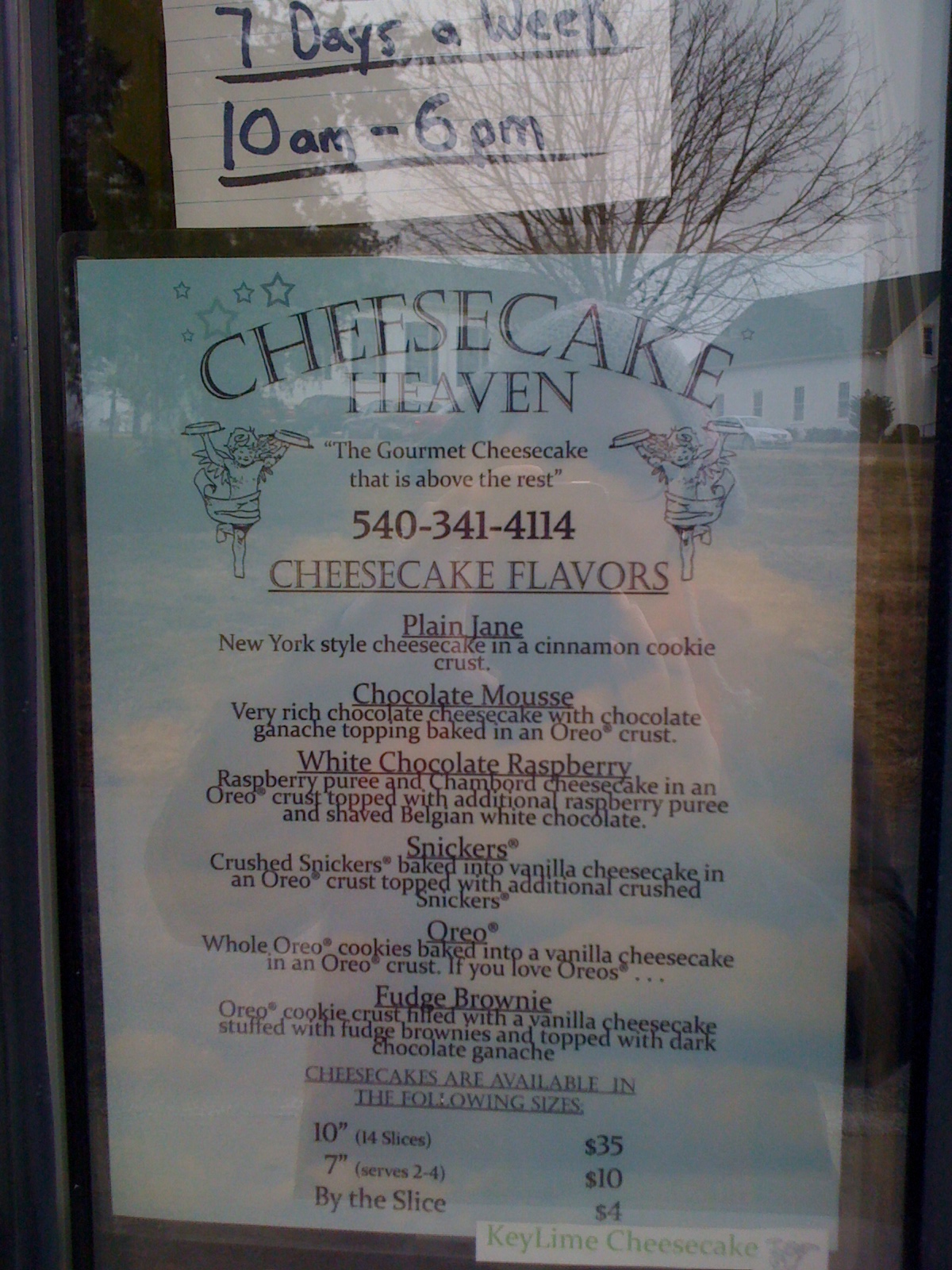 Cheesecake Cheesecake Heaven Menu