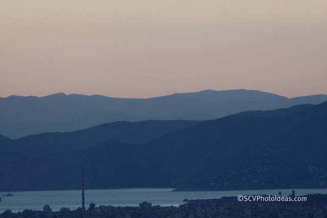 Twilight over Athens - mount Aegaleo