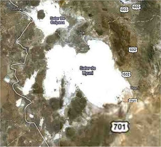 Salar de Uyuni map