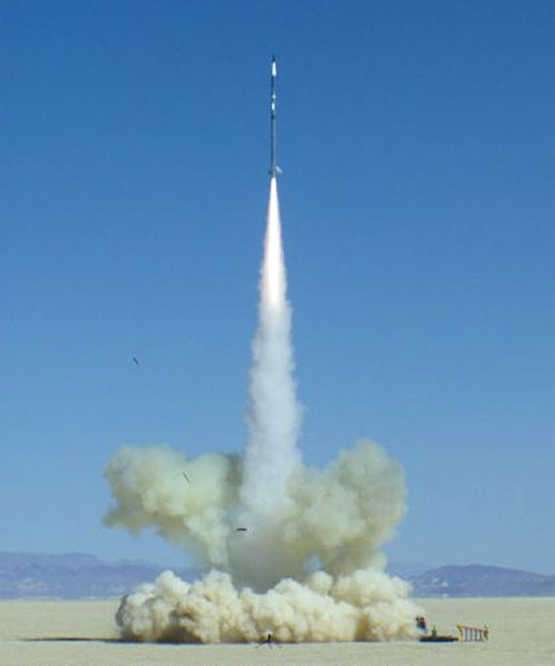 The Aerospace and Rocketry Blog Dr. Jeff Taylor's Rocket Flies To