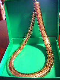 Chunky Gold Snake Necklace
