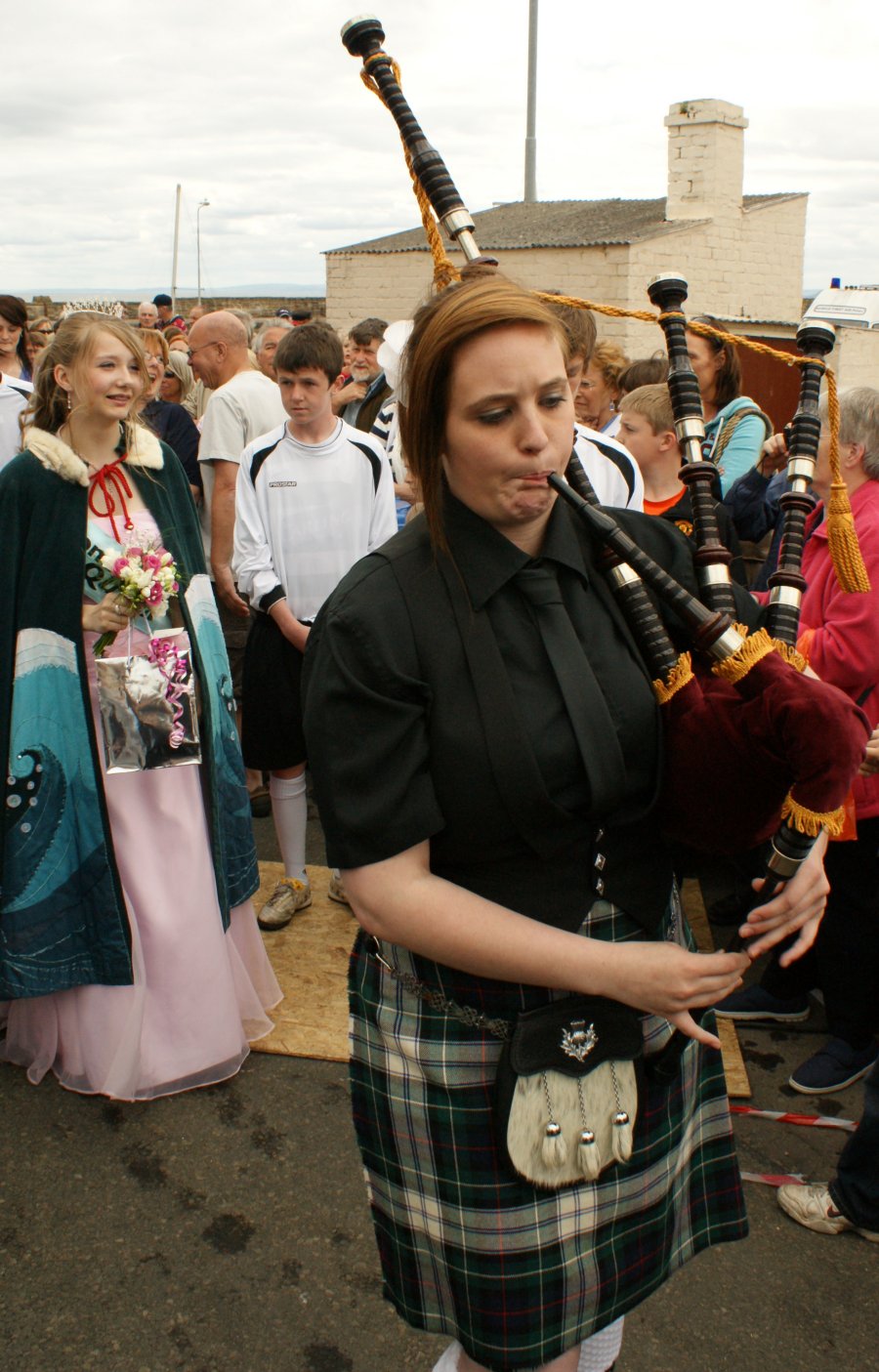 Tour Scotland June 12th Photograph Female Bagpiper Scotland