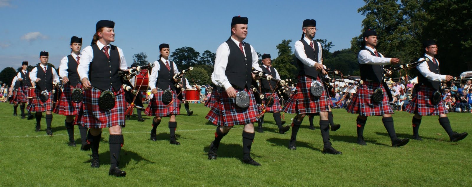 Tour Scotland August 15th Photographs Pipe Bands Highland Games Perth