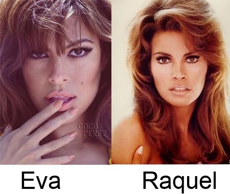 The actress seems to be channeling a young Raquel Welch in her new spread 