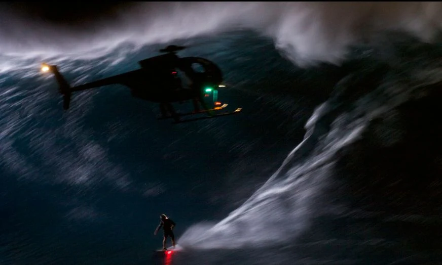 Mark Visser Surf Maui jaws at night