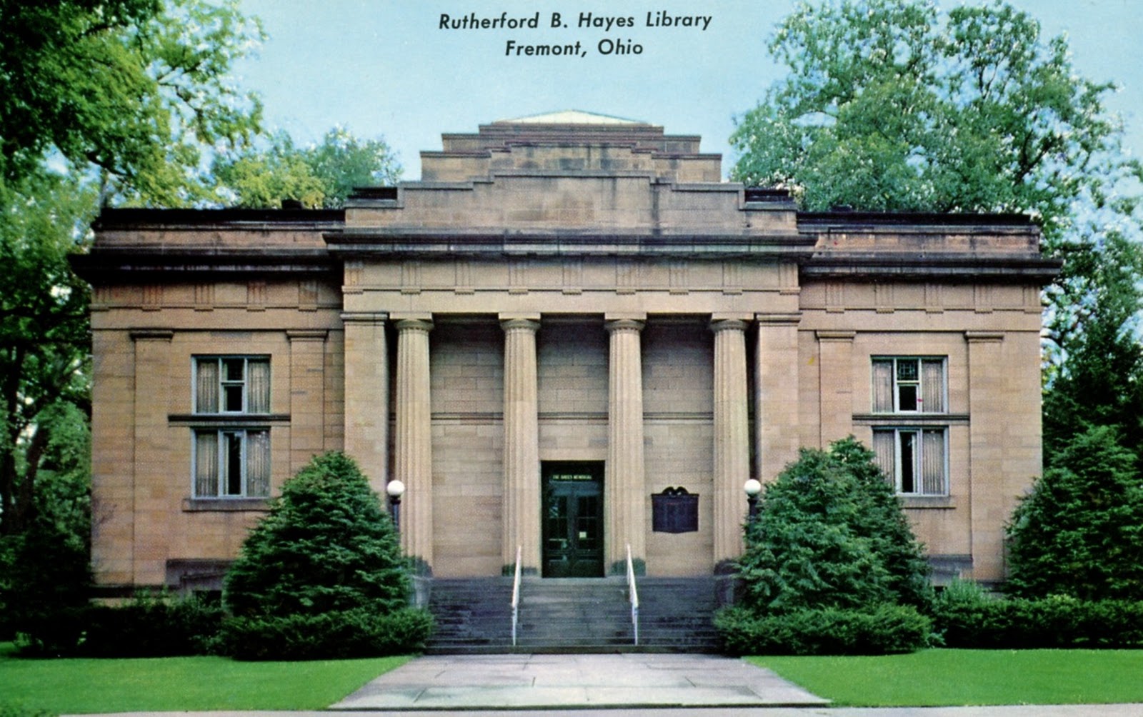 Library Postcards The Rutherford B. Hayes Library, Fremont, Ohio