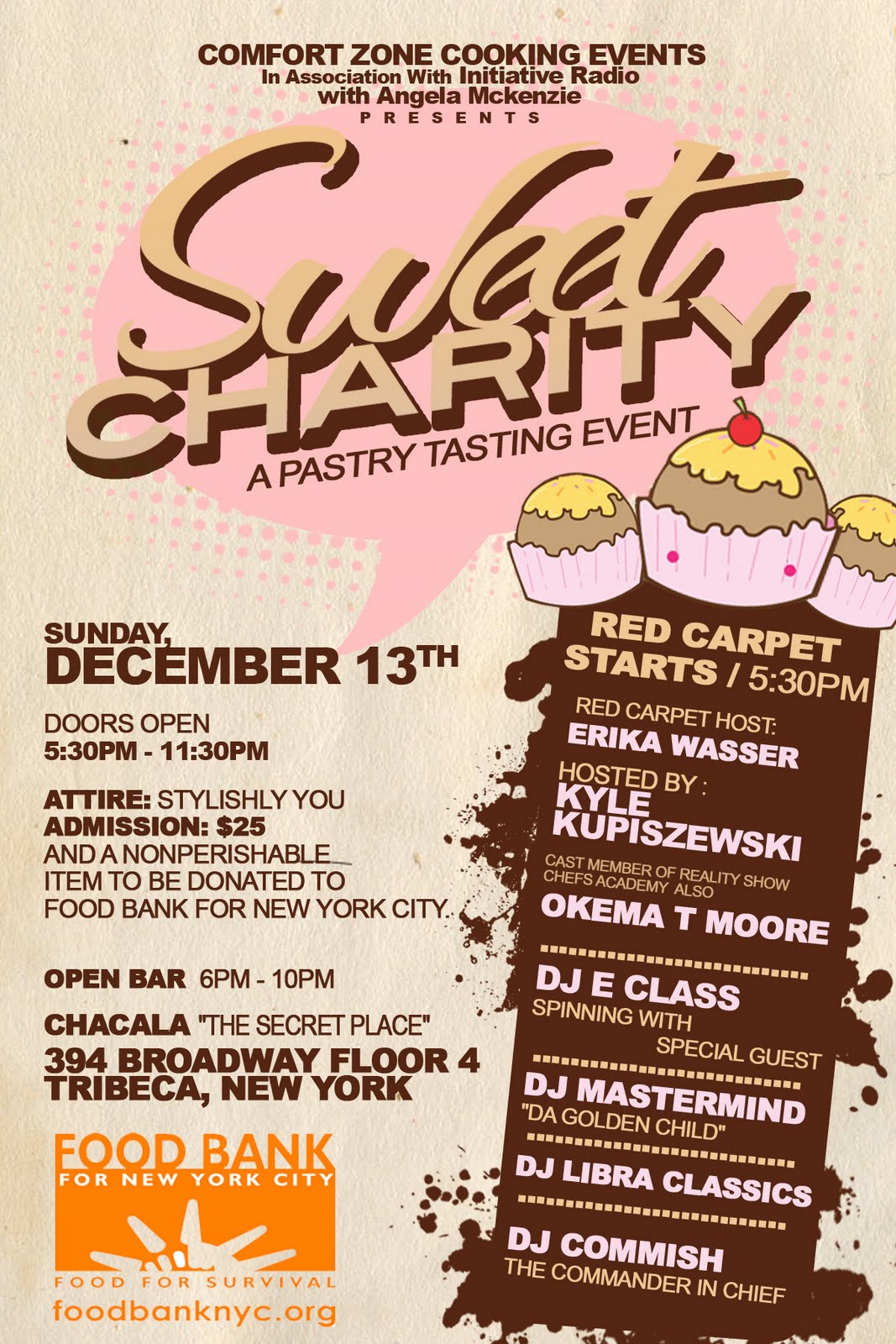 " Sweet Charity 2009 "   Dec 13 [supporting Food Bank For New York City ]