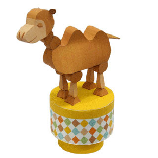 Push Up Toy Camel Papercraft