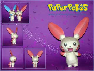 Pokemon Plusle Papercraft