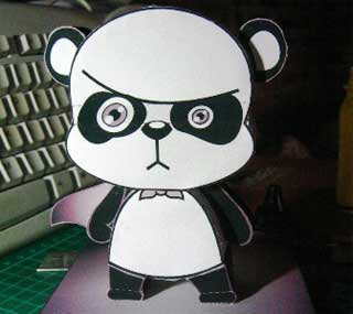 Super Panda Papercraft