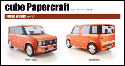 Nissan motors papercraft cars #4