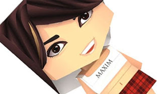 Maxim Girl Paper Toy