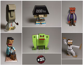 Six Pack Paper Toys